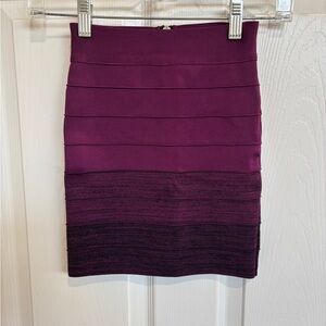 Guess Purple and Black Pencil Skirt